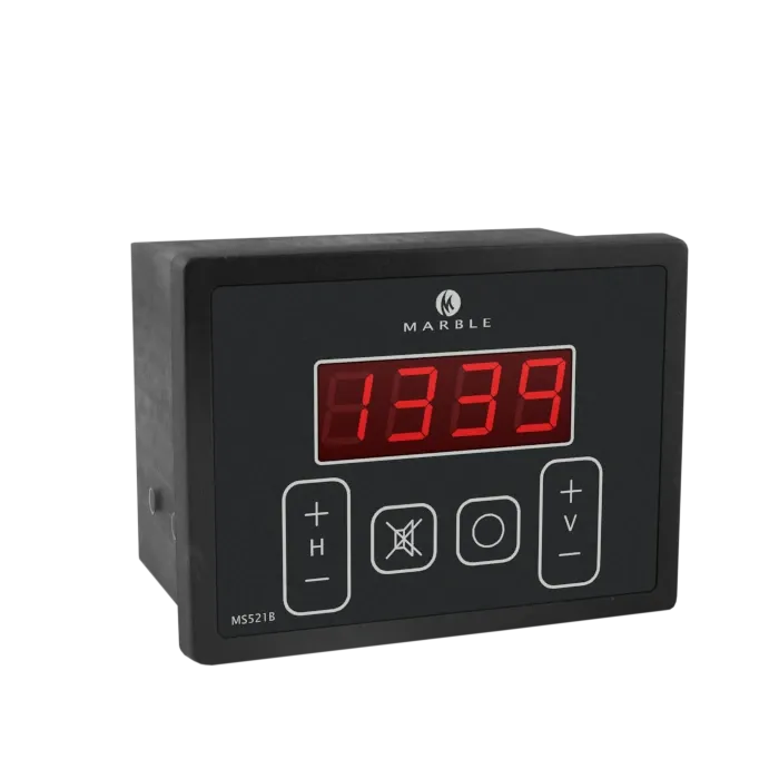 MS521B warp counter with red LED display and hauling and veering alarm setpoint buttons